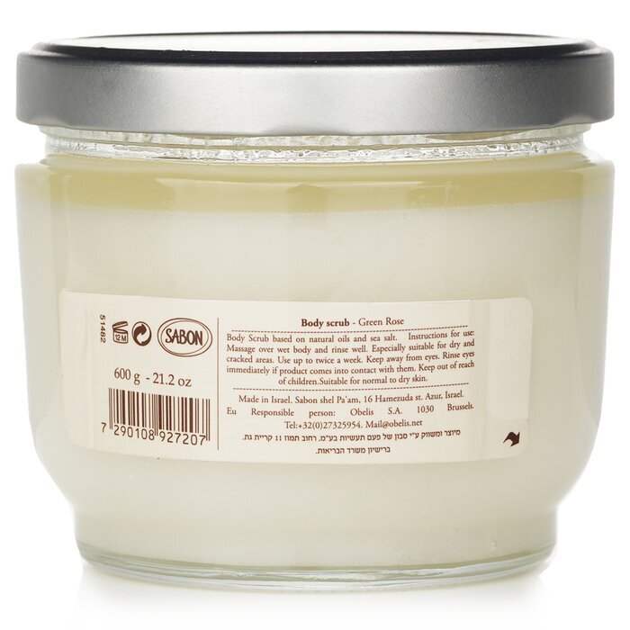 Sabon Körperpeeling - Grüne Rose 600g/21,2oz