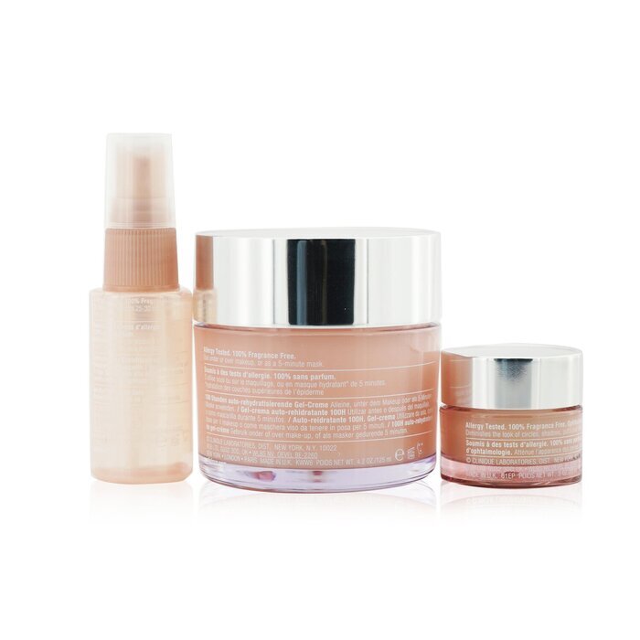 Clinique Moisture Surge Set: Moisture Surge 100H 125 ml + All About Eyes 15 ml + Moisture Surge Gesichtsspray Thirsty Skin Relief 30 ml 3-tlg.