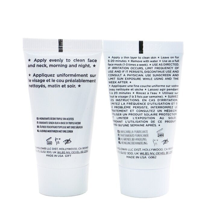 Glamglow Porenreinigendes und -minimierendes Set: Supermud Clearing Treatment 15 g + Superwatergel Moisturizer 15 ml, 2 Stück