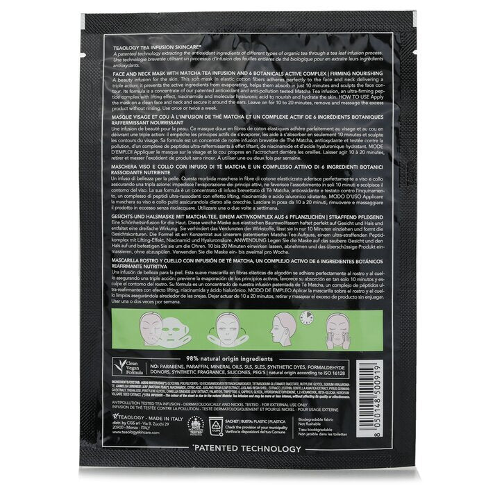 Teaology Matcha-Tee-Superfood-Gesichts- und Halsmaske 21 ml