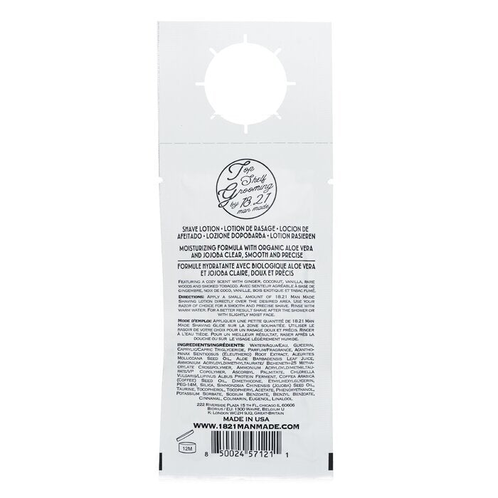 18.21 Man Made Glide Rasierlotion – Gewürzte Vanille, 15 ml