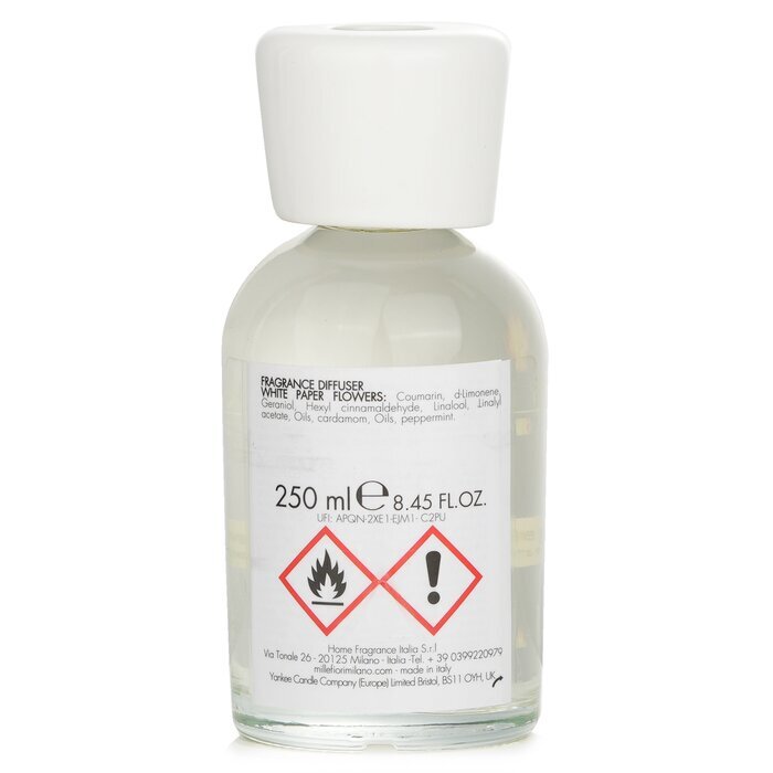 Millefiori Natürlicher Duftdiffusor – Weiße Papierblumen, 250 ml