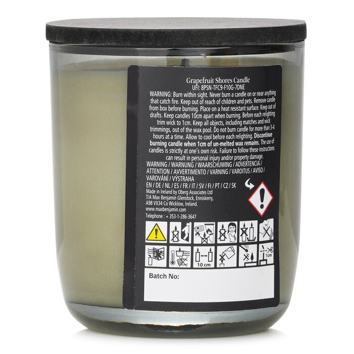 Max Benjamin Kerze aus Naturwachs – Grapefruit Shores 210 g/7,4 oz
