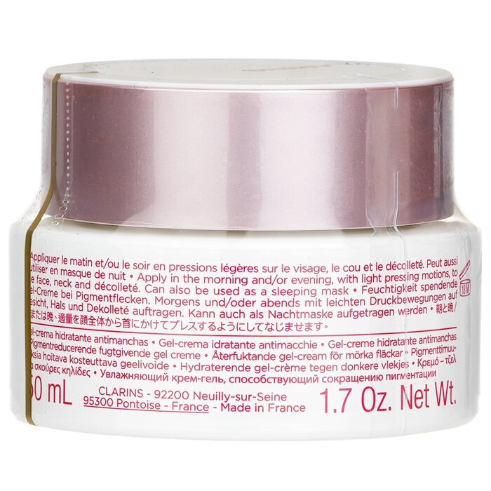 Clarins Bright Plus Feuchtigkeitsgel-Creme gegen dunkle Flecken, 50 ml