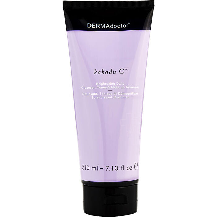 DERMAdoctor Kakadu C Brightening Daily Cleanser, Toner & Makeup Remover (Tube) 210 ml/7,1 oz