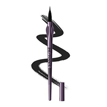 Urban Decay 24/7 Inks Liquid Eyeliner Pen, wasserfest, wischfest, vegane Formel, Präzisionsspitze mit ergonomischem Griff, Zero Mattschwarz
