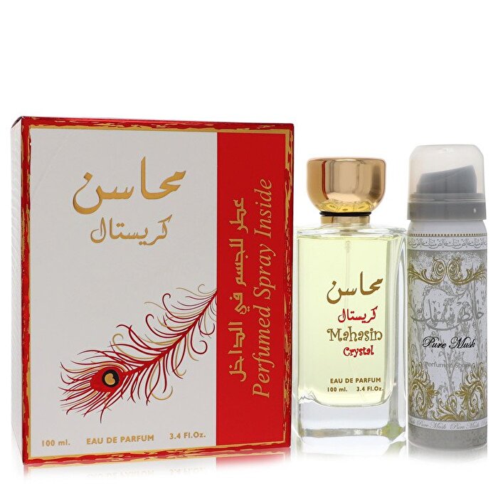 Lattafa Lattafa Mahasin Crystal Eau de Parfum Spray mit Deodorant Spray 3,4 oz 100ml/3,4 oz