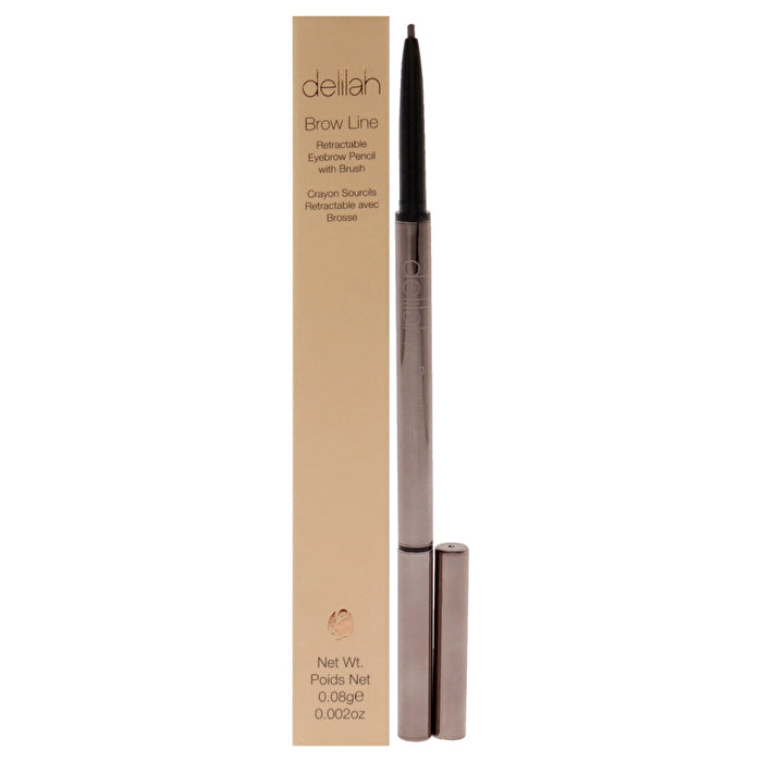 Delilah Brow Line Einziehbarer Augenbrauenstift mit Bürste – Zobel für Frauen 0,002 oz