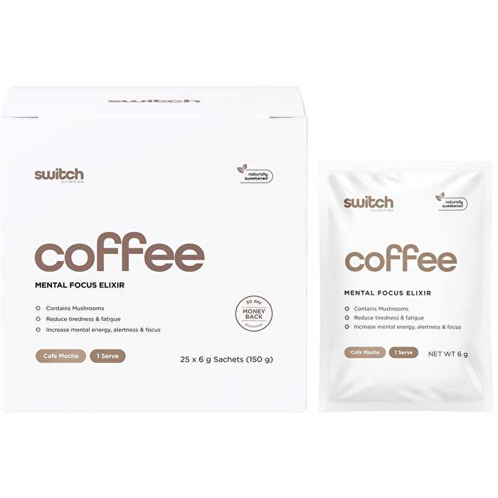 Kaffee Mental Focus Elixir Cafe Mocha, 25 Stück