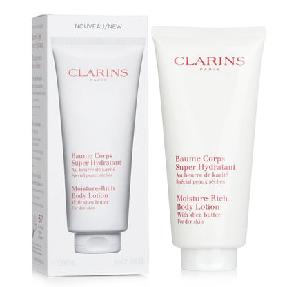 Clarins Feuchtigkeitsreiche Körperlotion mit Sheabutter – für trockene Haut, 200 ml