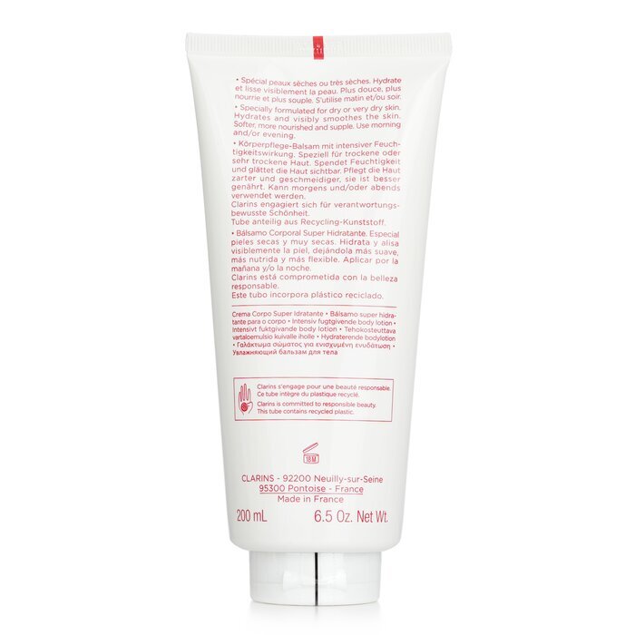 Clarins Feuchtigkeitsreiche Körperlotion mit Sheabutter – für trockene Haut, 200 ml