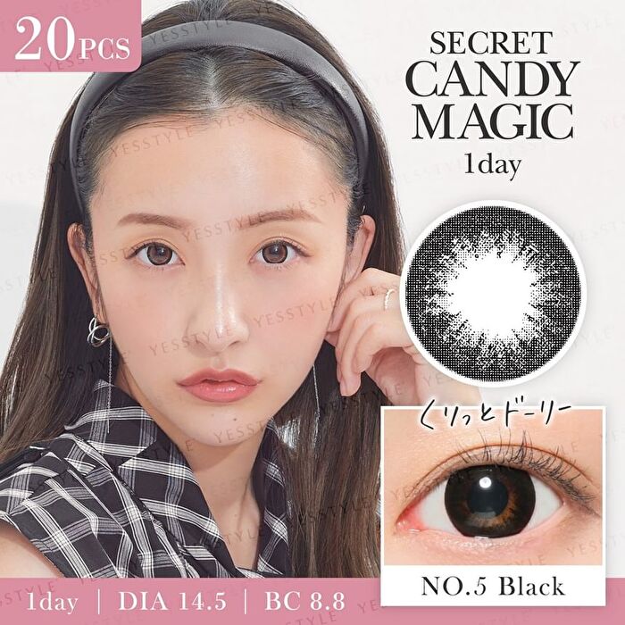 Secret Candy Magic 1 Day Farblinse Nr. 5 Schwarz 20 Stück - P-0,00 (20 Stück)