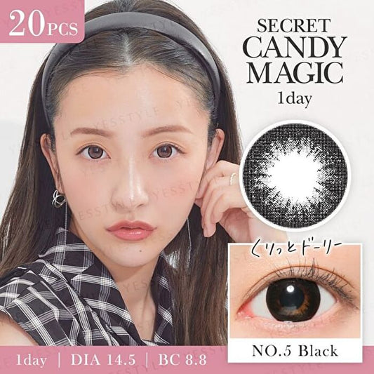 Secret Candy Magic 1 Day Farblinse Nr. 5 Schwarz 20 Stück - P-0,00 (20 Stück)