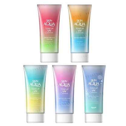 Rohto Skin Aqua Tone Up UV-Essenz – Blau, 80 g