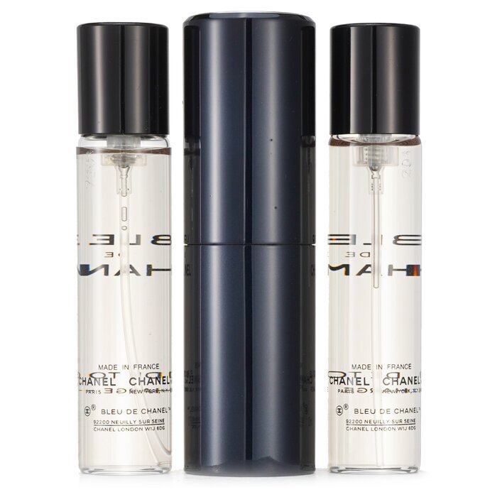 Bleu De Chanel Eau De Toilette Travel Spray & Two Refills 3x20ml