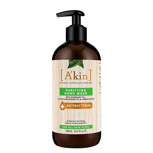 Akin 500ml Gel Nettoyant Mains Purifiant Antibactérien 3 pièces Intérieur