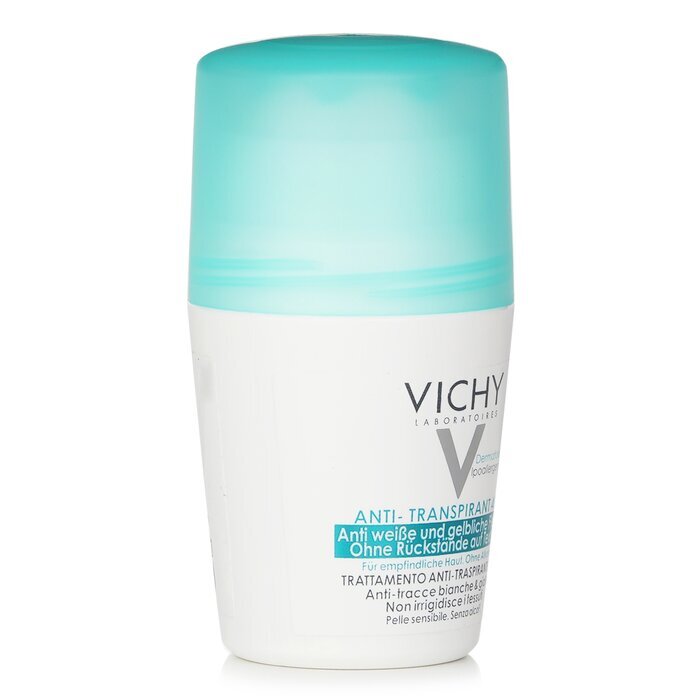 Vichy Roll-On Anti-Transpirant 48h - Sans traces blanches ni taches jaunes (Peaux sensibles) 50ml/1.69oz