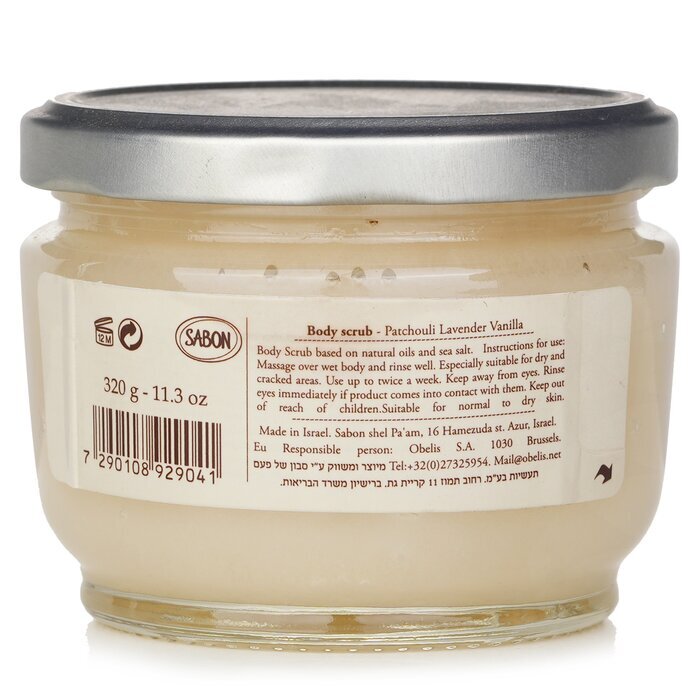 Sabon Körperpeeling - Patchouli Lavendel Vanille 320g/11,3oz
