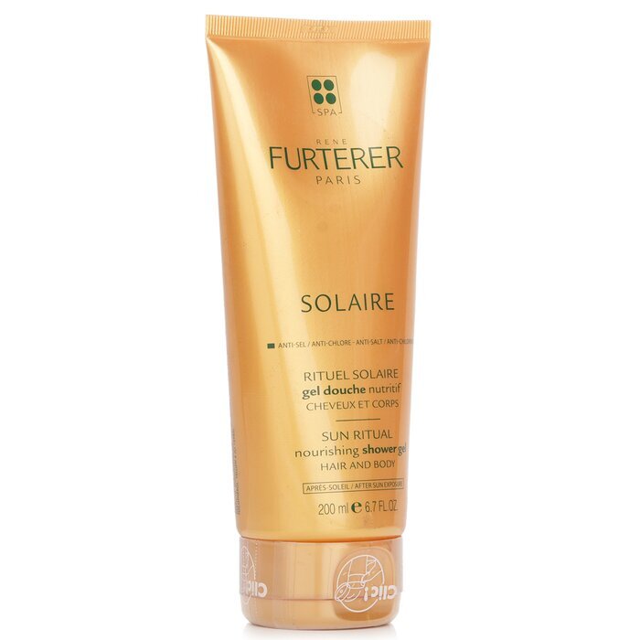 Rene Furterer Solaire Pflegendes Duschgel mit Jojobawachs (Haar und Körper) 200ml/6.76oz