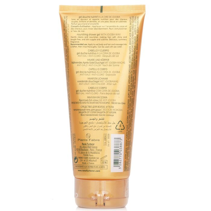 Rene Furterer Solaire Pflegendes Duschgel mit Jojobawachs (Haar und Körper) 200ml/6.76oz
