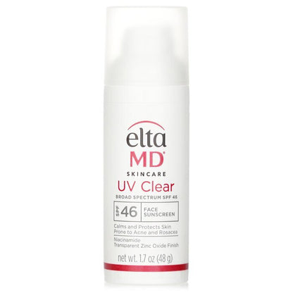 EltaMD UV Clear Facial Sunscreen SPF - For Skin Types Prone To Acne, Rosacea & Hyperpigmentation(Random Packaging) 48g