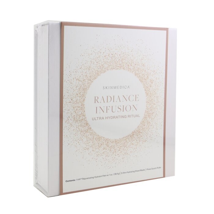 Skin Medica Radiance Infusion Ultra Hydrating Ritual Set: HA Rejuvenating Hydrator 28,4 g + Ultra Hydrating Sheet-Maske 2 Stk. + Rosenquarz-Roller 4 Stk.