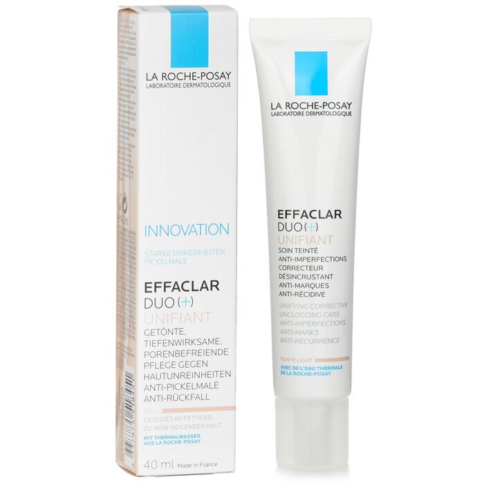 La Roche Posay Effaclar Duo (+) Unifiant Soin Correcteur Unifiant Désincrustant Anti-Imperfections Anti-Marques - Clair 40ml/1.35oz