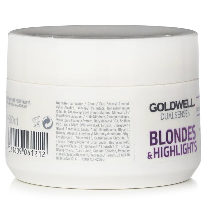 Goldwell Dual Senses Blondes & Highlights Soin 60SEC (Luminosité pour cheveux blonds) 200ml/6.8oz