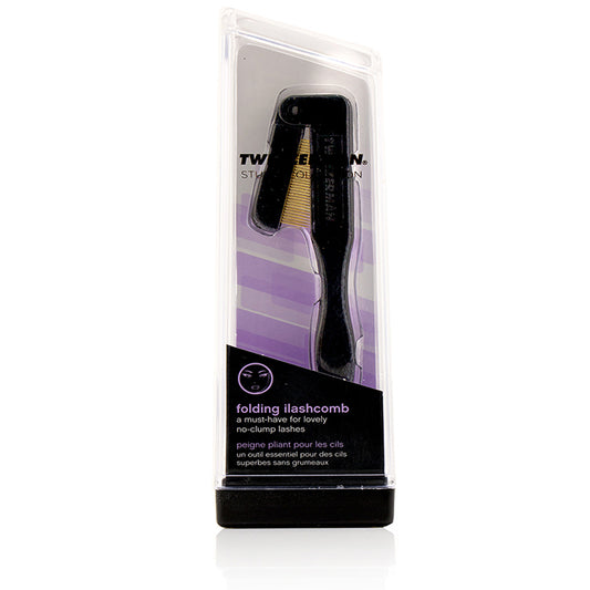 Tweezerman Faltbarer Wimpernkamm (Studio Collection) - Schwarz