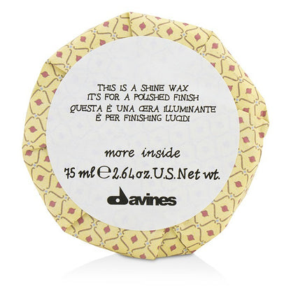 Davines More Inside This Is A Shine Wax (For A Polished Finish) 75ml