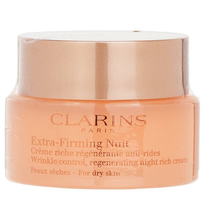 Clarins Extra-Firming Nuit Wrinkle Control, regenerierende Nachtcreme – für trockene Haut, 50 ml