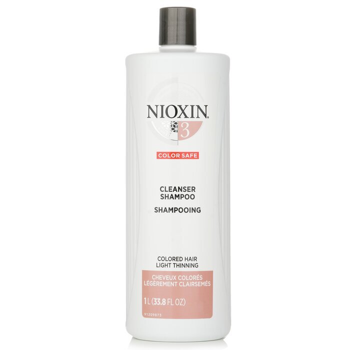 Nioxin Derma Purifying System 3 Cleanser Shampoo (Colored Hair, Light Thinning, Color Safe) 1000ml