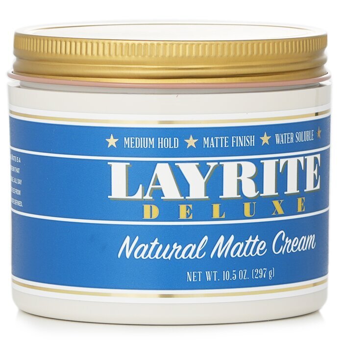 Layrite Natural Matte Cream (mittlerer Halt, mattes Finish, wasserlöslich) 297 g/10,5 oz