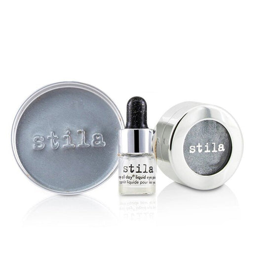 Stila Magnificent Metals Foil Finish Fard à Paupières avec Mini Base Liquide Stay All Day - Titane 2pcs