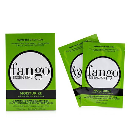 Borghese Fango Essenziali Feuchtigkeitsbehandlungs-Blattmasken 4x25ml/0,83oz
