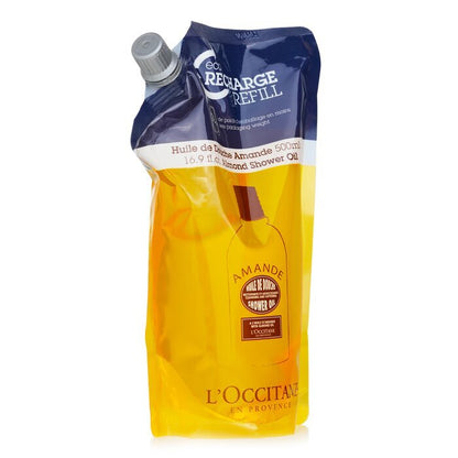 L'Occitane Mandel reinigendes und weichmachendes Duschöl (Öko-Nachfüllpackung) 500 ml