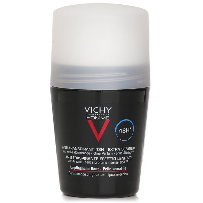 Vichy Homme 48H* Anti-Irritations & Anti Perspirant Roll-On (For Sensitive Skin) 50ml