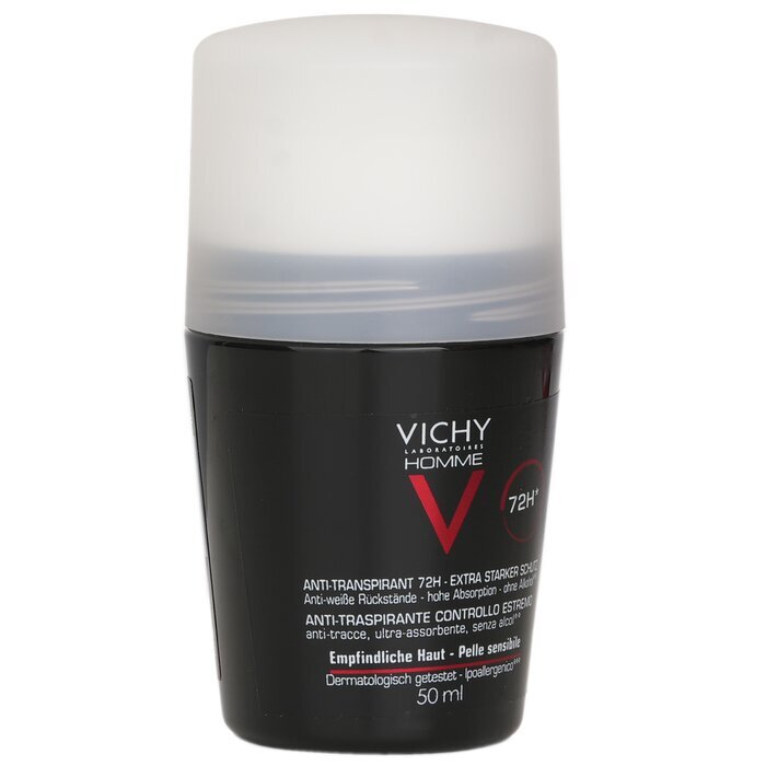 Vichy Homme 72H* Extreme-Control Anti Perspirant Roll-On (For Sensitive Skin) 50ml