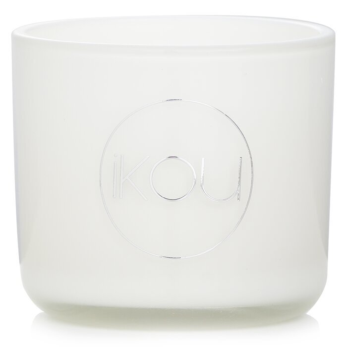 iKOU Essentials Aromatherapie-Kerze aus natürlichem Wachs im Glas – Joy (australische weiße Flanellblume), 85 g