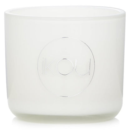 iKOU Essentials Aromatherapie-Kerze aus natürlichem Wachs im Glas – Joy (australische weiße Flanellblume), 85 g
