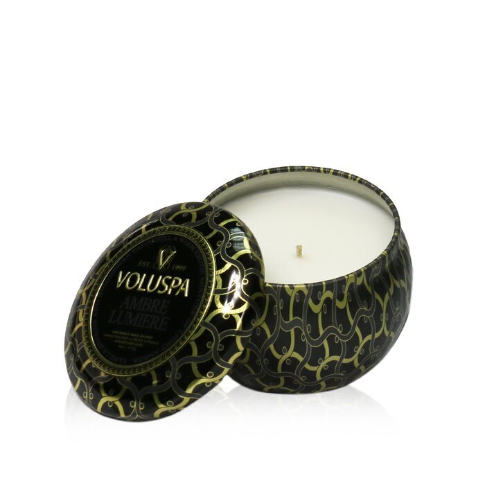 Voluspa Mini Bougie en Boîte - Ambre Lumière 113g/4oz