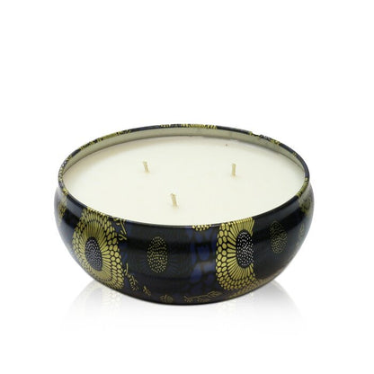 Voluspa Bougie en étain décorative à 3 mèches - Bambou Moso 340g/12oz