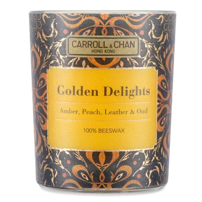 Carroll &amp; Chan Votivkerze aus 100 % Bienenwachs – Golden Delights, 65 g