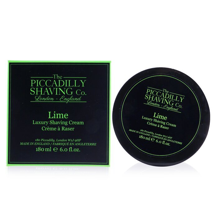 The Piccadilly Shaving Co. Crème de rasage de luxe au citron vert 180g/6oz