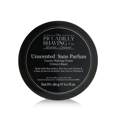 The Piccadilly Shaving Co. Luxus-Rasiercreme ohne Duft, 180 g/6 oz