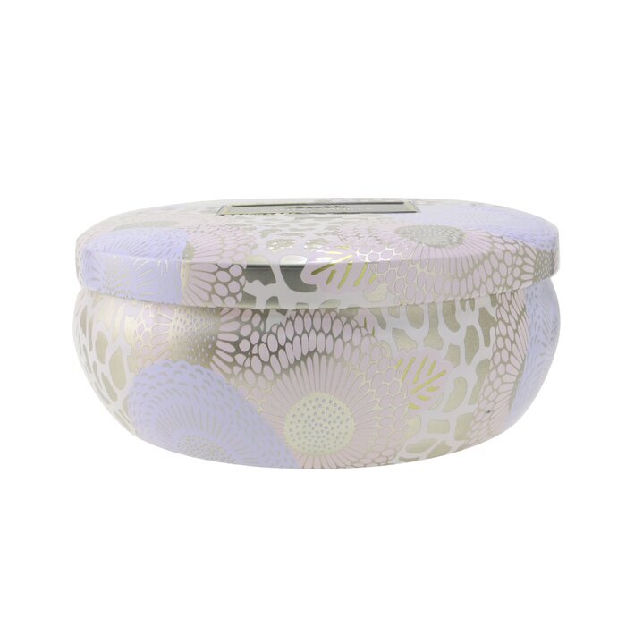 Voluspa Bougie en étain décorative à 3 mèches - Santal Vanille 340g/12oz