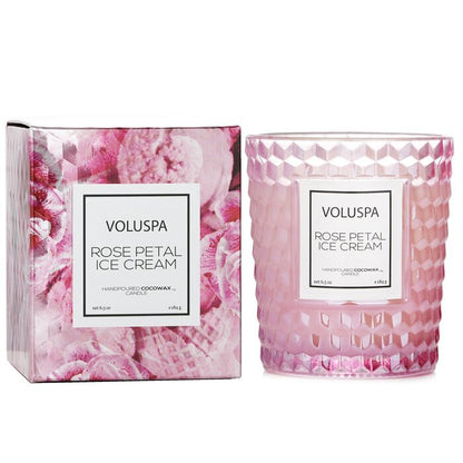 Voluspa Bougie Classique – Crème Glacée Pétale de Rose 184g/6.5oz