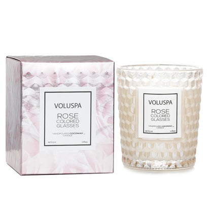 Voluspa Bougie Classique - Verres Rose Coloré 184g/6.5oz