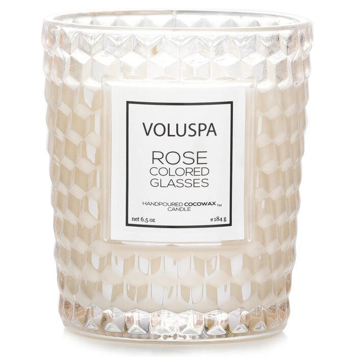 Voluspa Bougie Classique - Verres Rose Coloré 184g/6.5oz