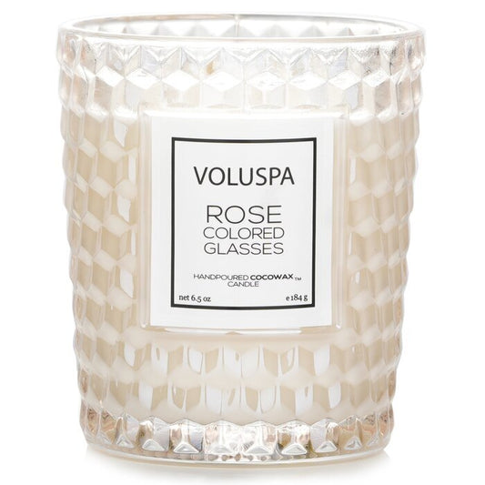Voluspa Bougie Classique - Verres Rose Coloré 184g/6.5oz
